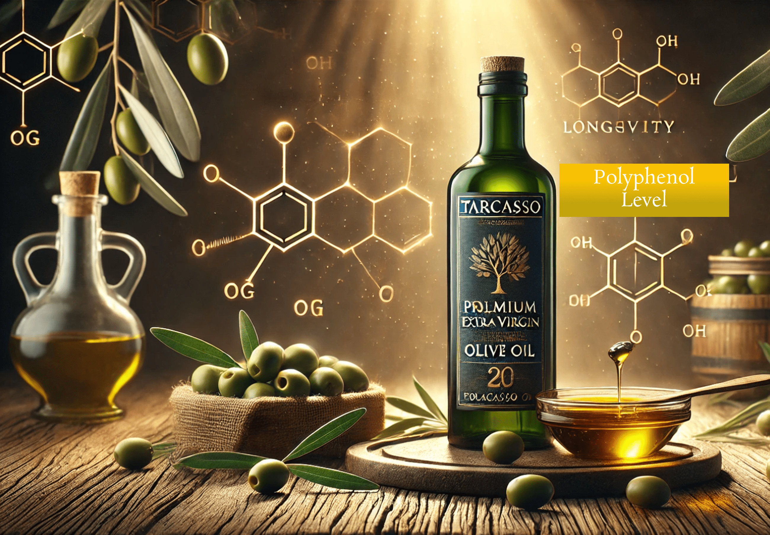 TarCasso mit Extra Vergine Olivenöls mit hohen Polyphenolgehalt