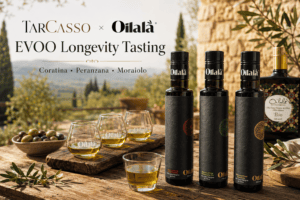 Tarcasso EVOO tasting set with Oilala monocultivar EVOOs