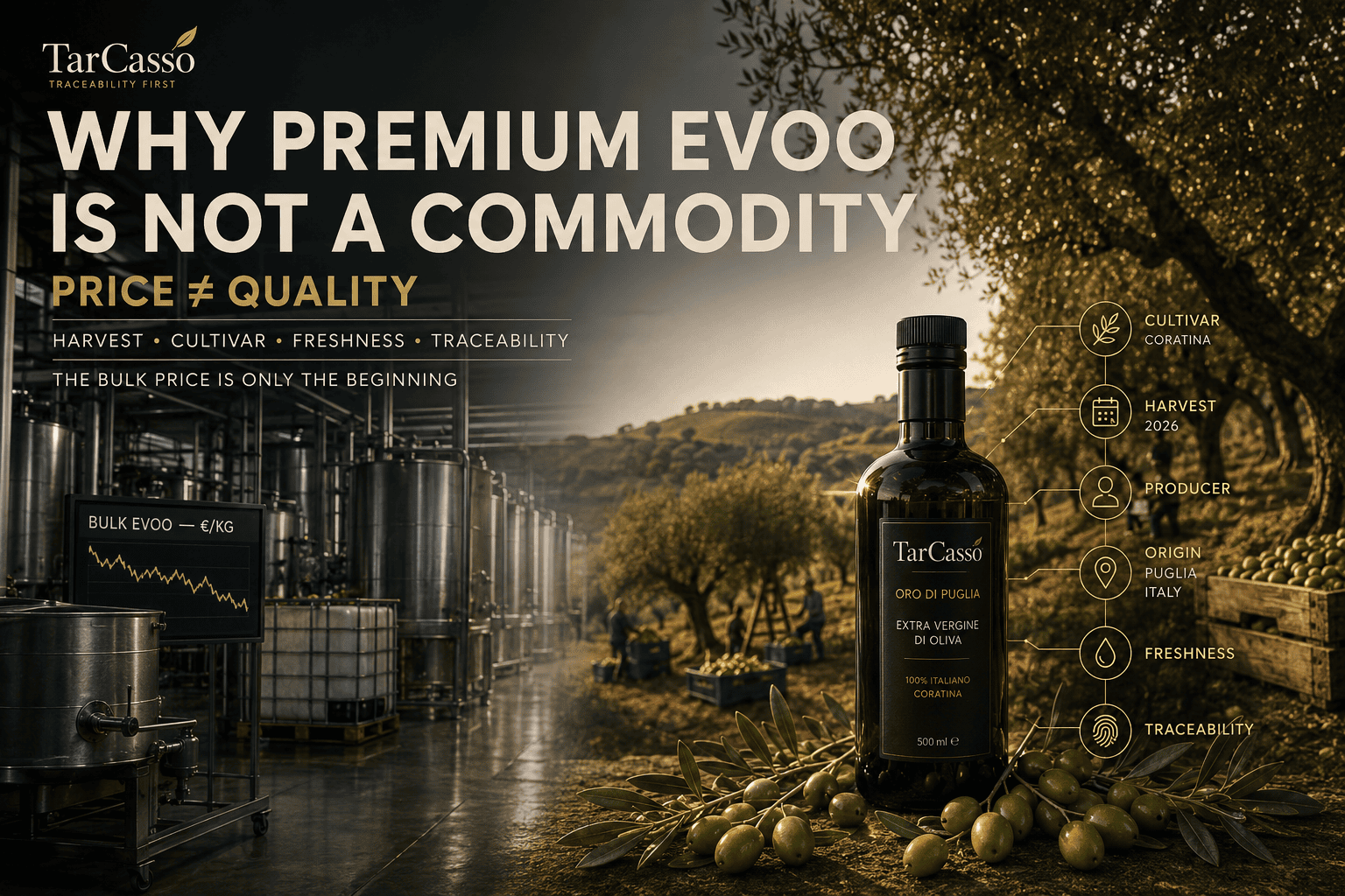 Extra Virgin Olive Oil is not a commodity